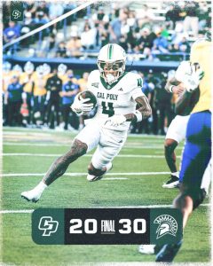 San Jose State Defeats Cal Poly 30 20 In Saturday Night Football Showdown