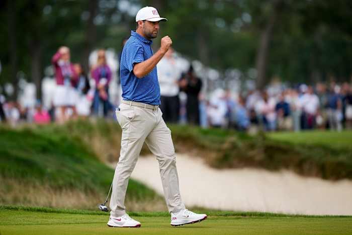 Scheffler And Burns Rally Americans To 3 2 Lead In Presidents Cup