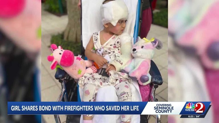 Seminole County Firefighters Stay Close To 3 Year Old Lila Pagan Three Years Aft