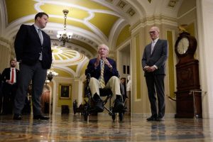 Senator Mitch Mcconnell Returns To Senate After Three Month Recovery