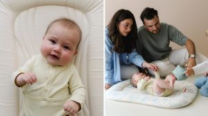 Snuggle Me Launches Infant Lounger Wave A 2 In 1 Organic Baby Lounger For Superv