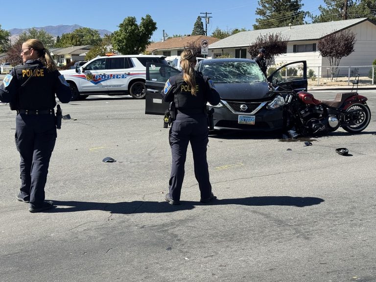 Sparks Police Close Greenbrae Drive And Rock Blvd Intersection After Motorcycle