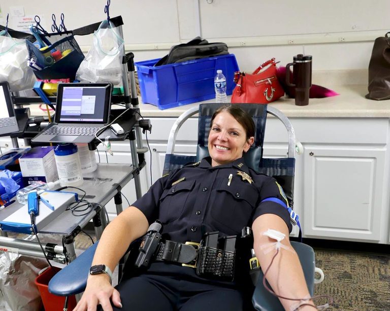 Sparks Police Department Leads Community Blood Drive Wins Vitalant Competition