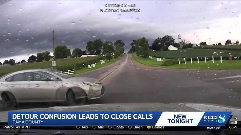 Tama County Sheriff Urges Drivers To Follow Posted Detour Signs After Near Miss
