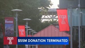Temple University Ends 55 Million Gift From Alumnus Amid Federal Probe