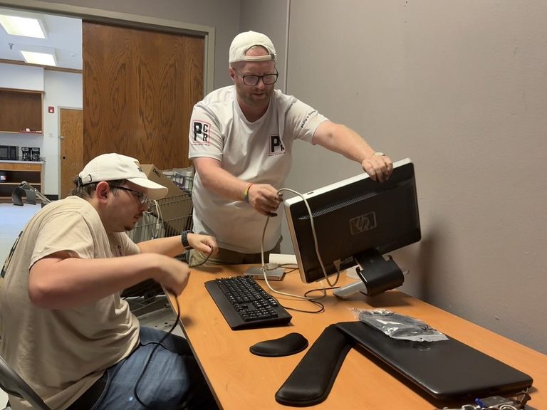 Texarkana Tech Shop Donates Refurbished Computers To Salvation Army For Job Seek