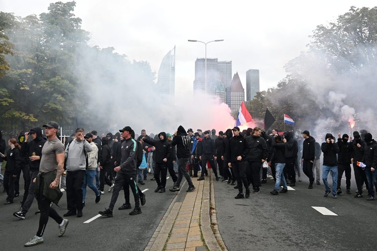 The Hague Police Disperse Far Right Protest After Violence Erupts