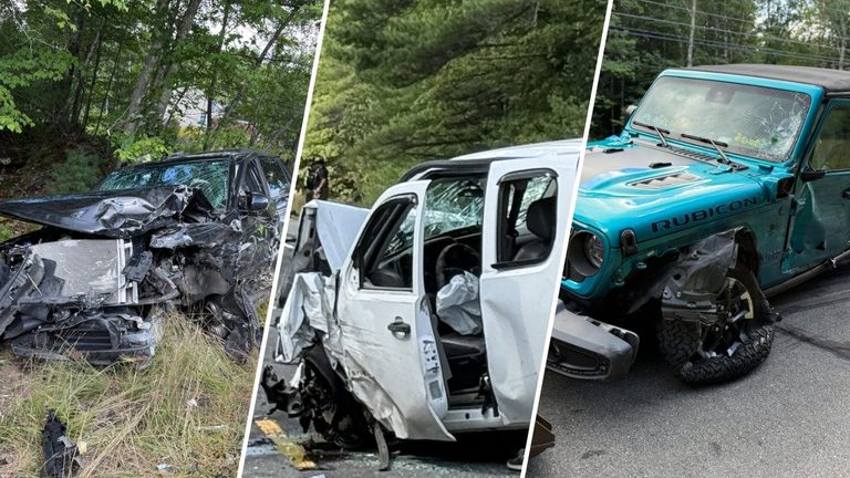 Three Vehicle Crash On Route 202 In Lebanon Leaves Driver Airlifted And Family R