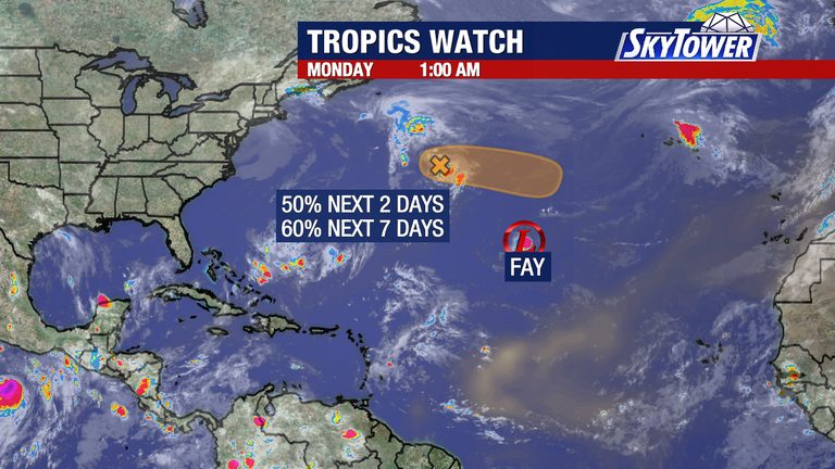 Tropical Depression Fay Expected To Dissipate While Pacific Hurricanes Linger