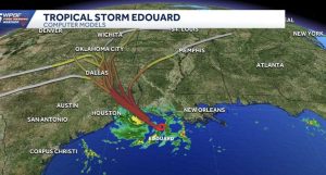 Tropical Storm Edouard Strengthens In The Gulf Expected To Make Landfall Later T