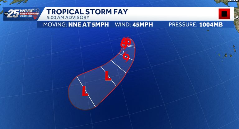 Tropical Storm Fay Forms In Atlantic No U S Impact Expected
