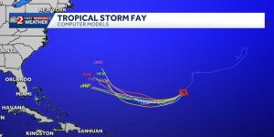 Tropical Storm Fay Strengthens To 40 Mph Winds In Central Atlantic