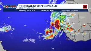 Tropical Storm Gonzalo Develops Off West Africa Nhc Issues Early Warnings