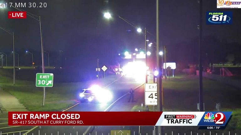 Truck Collides With Toll Booth On Sr 417 Near Curry Ford Road In Orange County