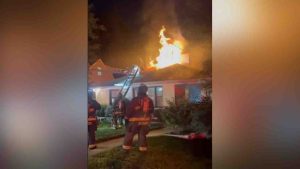 Two Alarm Fire On Suitland Road Leaves Home Destroyed Two Firefighters Treated
