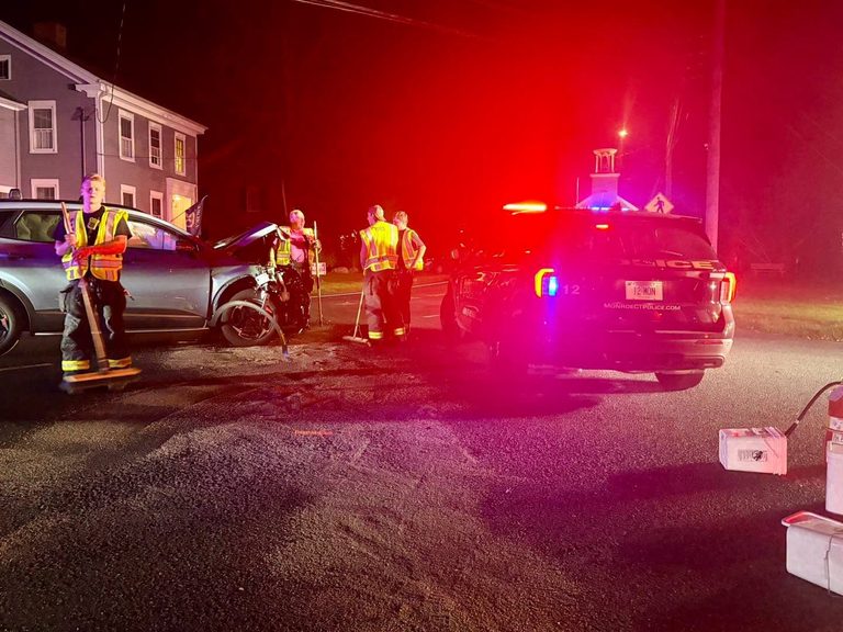 Two Injured Including Child After Head On Crash On Monroe Turnpike