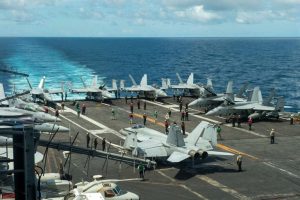 Two Navy Aviators Eject During Carrier Landing Off Virginia Four Sailors Treated