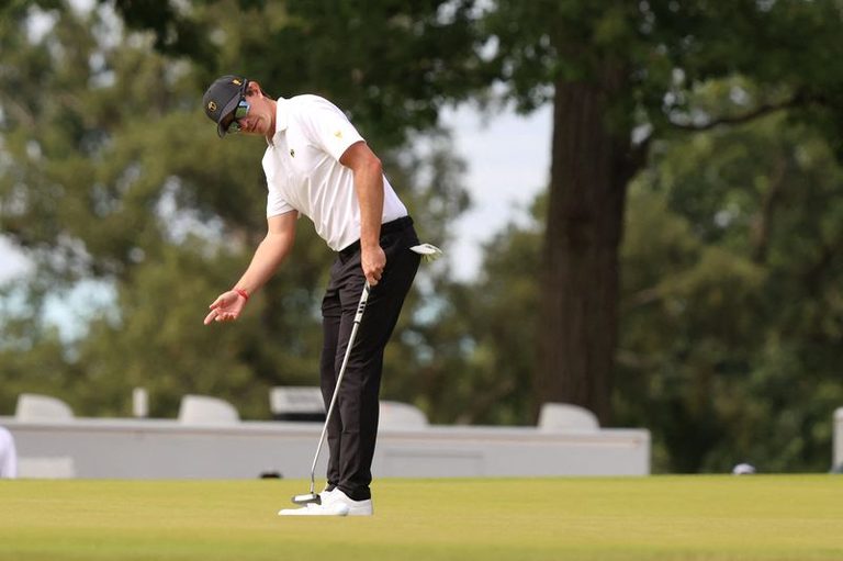 U S Golf Team Takes Early 3 2 Lead Over International Squad At Medinah President