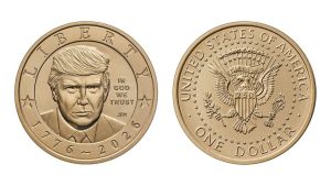 U S Mint Releases 1 Coin Featuring President Trump For America S 250Th Anniversa
