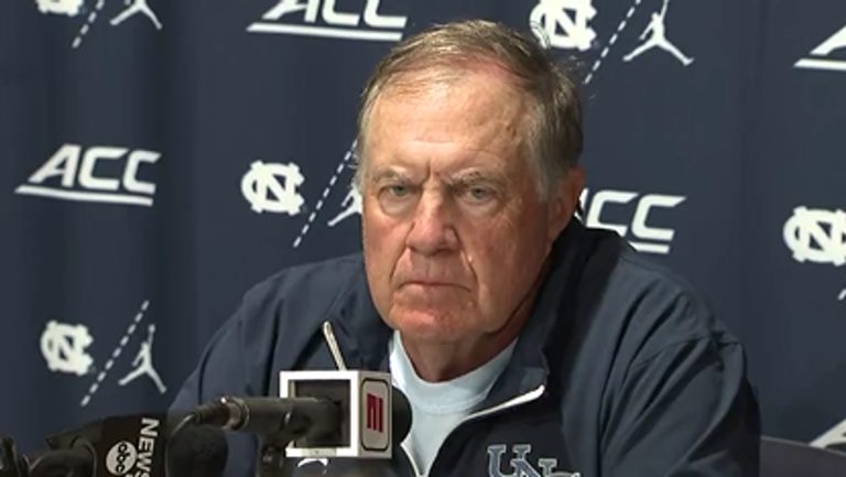 Unc Football Coach Bill Belichick To Address Media Ahead Of Notre Dame Showdown