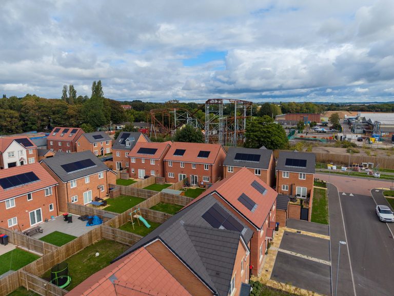 Unfinished 50 Foot Rollercoaster Dominates View For New Hucknall Homes