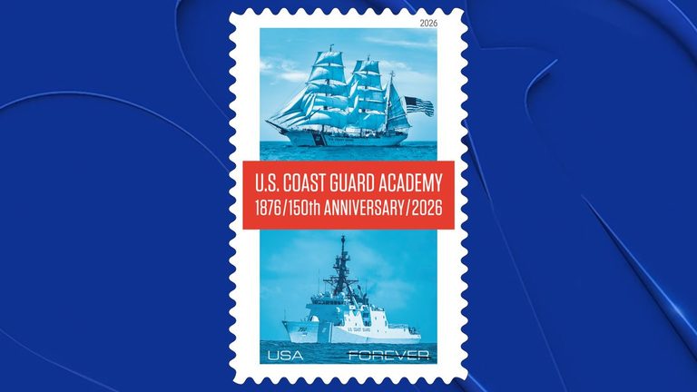 Usps Releases Commemorative Coast Guard Academy Stamp At Connecticut Maritime Fe