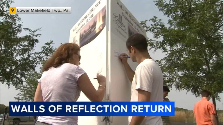 Walls Of Reflection Return To Lower Makefield 9 11 Memorial Garden