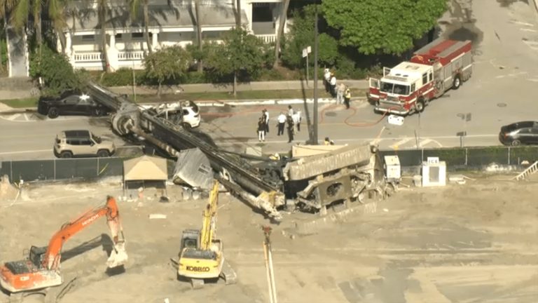 Woman Narrowly Escapes Crane Collapse On Brickell Minor Injuries Reported