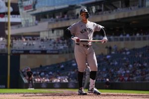 Yankees Aaron Judge Receives Injection For Sore Calf Postseason Status Unclear