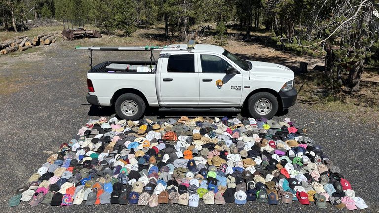 Yellowstone Staff Remove Record Number Of Hats And Other Trash From Geysers