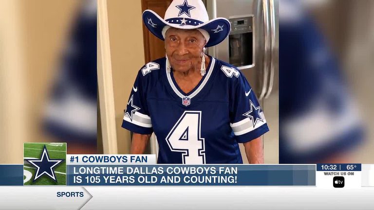 105 Year Old Marshall Resident Celebrates Cowboys Victory From Home