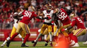 49Ers Hold Off Commanders 23 17 After Terry Mclaurin Carted Off With Knee Injury
