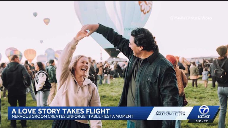 Albuquerque Couple Gets Engaged Amid Hot Air Balloons At Balloon Fiesta