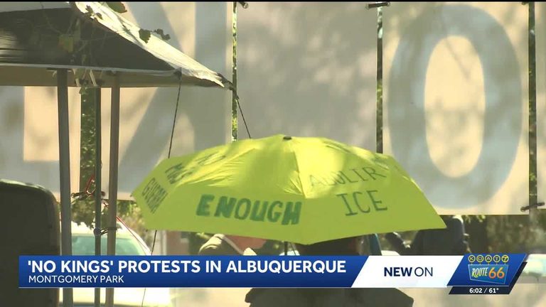 Albuquerque No Kings Rally Urges Community To Vote Early In Upcoming Midterms
