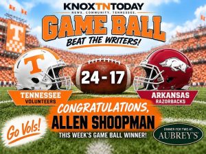 Allen Shoopman S Perfect Prediction Wins Game Ball Prize After Tennessee Beats A