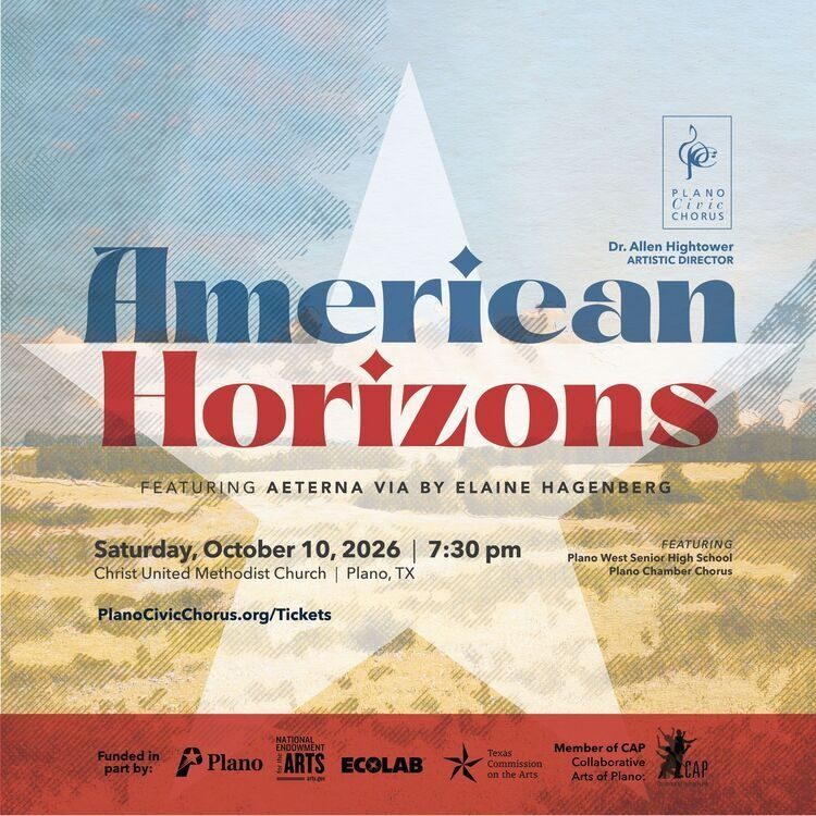 American Horizons Presented By Plano Civic Chorus Plano