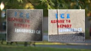 Anti Immigrant Graffiti On Alexandria Park Trail Prompts Police Investigation