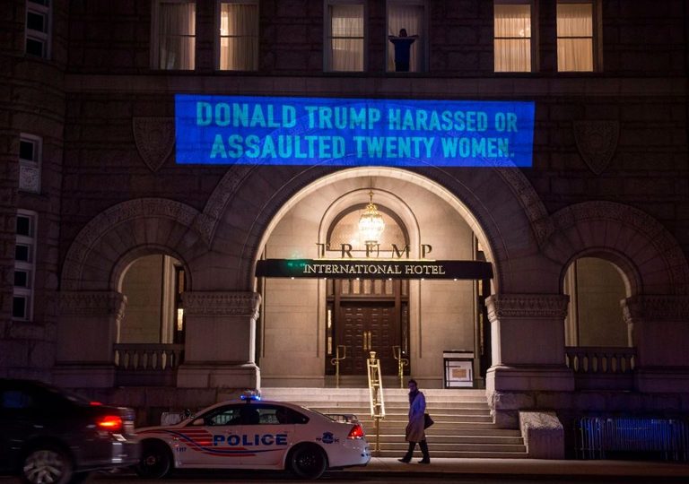 Artist Robin Bell Brings Protest Projections On Trump Hotel To Georgetown Galler