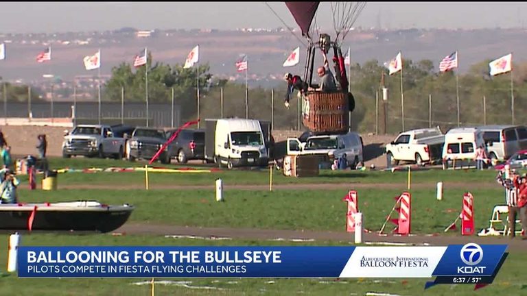 Balloon Fiesta Pilots Compete In Precision Flying Contests At Balloon Fiesta Par