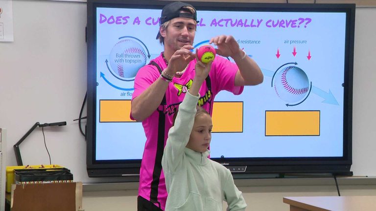 Banana Ball League Star Teaches Science And Kindness At Allard Elementary