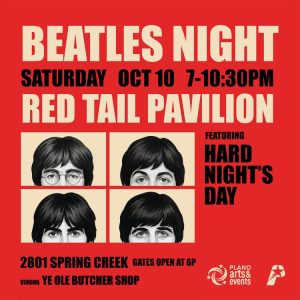 Beatles Night 2026 Outdoor Tribute Concert At Red Tail Pavilion Plano