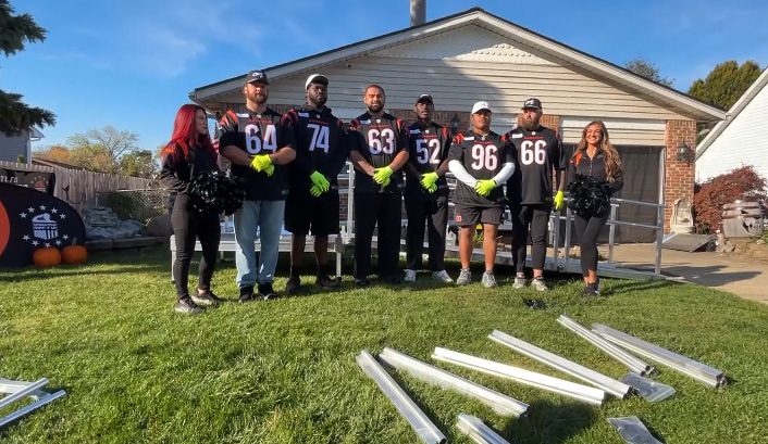 Bengals Team Builds Wheelchair Ramp For Cincinnati Veteran