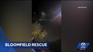Bloomfield Resident Rescued After Fast Moving Flood Waters Sweep Him Away