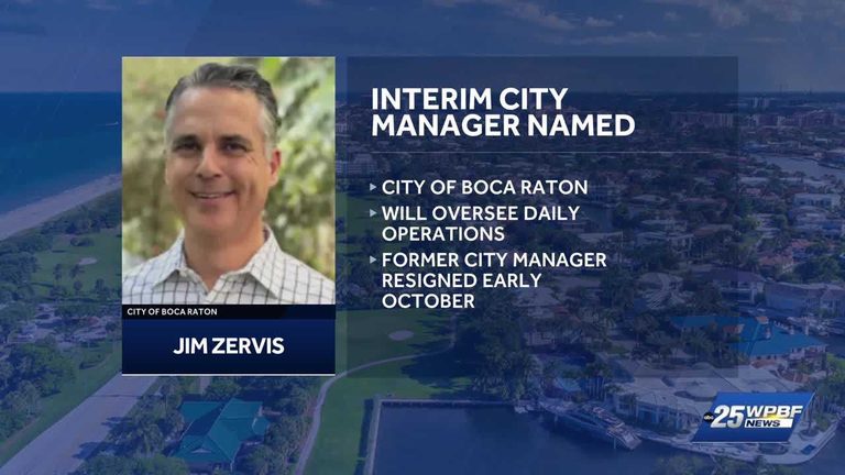 Boca Raton City Council Appoints Jim Zervis As Interim City Manager