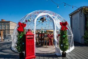 Braxton Brewery Revives Heated Rooftop Igloos For The Holiday Season In Covingto