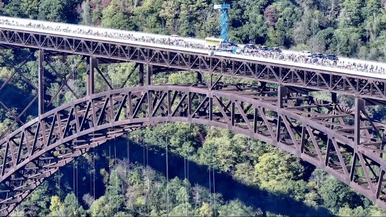 Bridge Day Draws Thousands To Fayetteville S New River Gorge