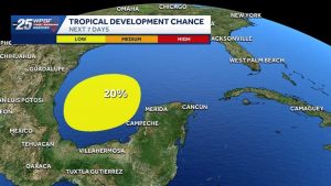 Broad Low Pressure Area Expected To Develop Over Southwest Gulf In Coming Days