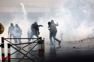 Brussels Unions And Students Protest Budget Cuts Clashes Spark Near Central Stat
