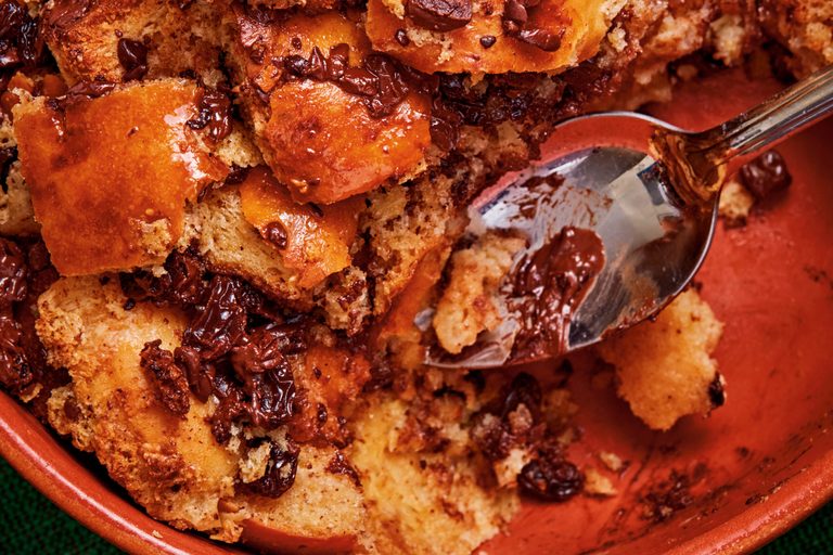 Bryan Ford Shares A Comforting Rum Topped Bread Pudding Recipe