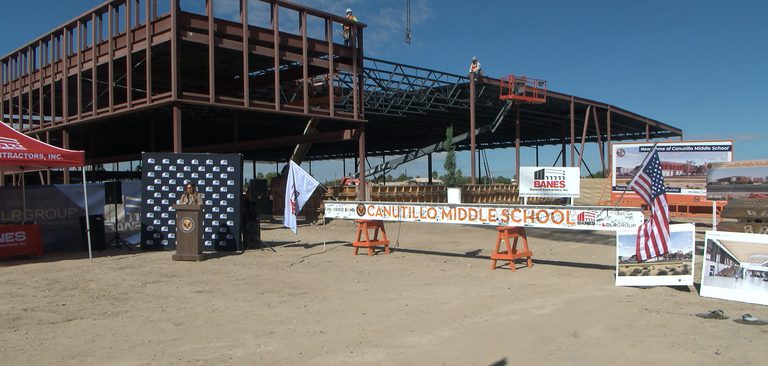 Canutillo Middle School Construction Reaches Milestone With Final Beam Installat